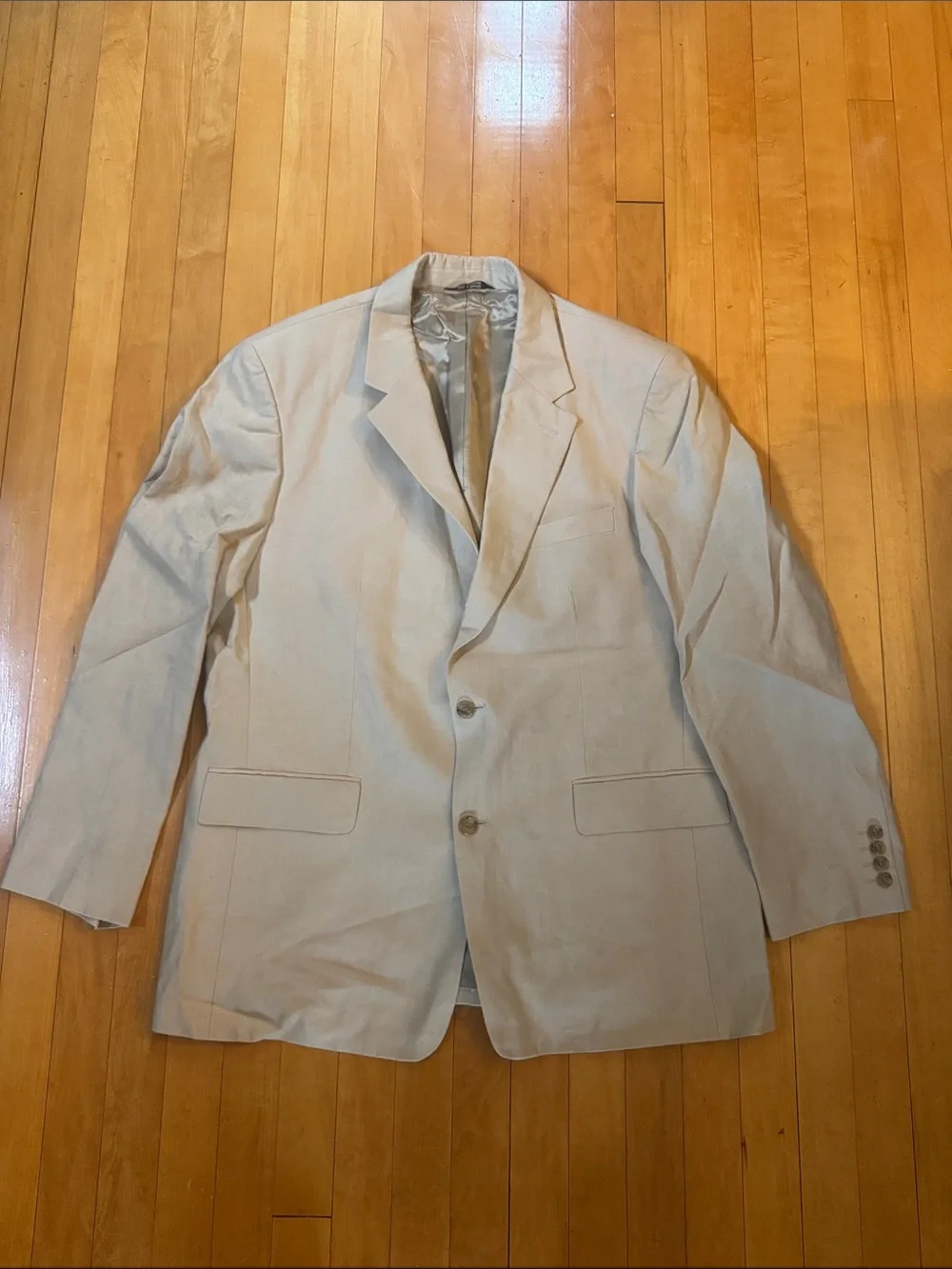 J. Crew Light Cream Two-Button linen Blazer men’s 44R
